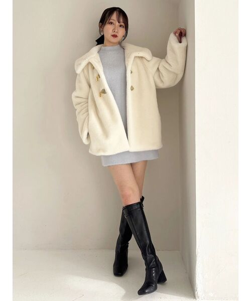 セール】ビットミドルミンクライクファーコート（その他アウター