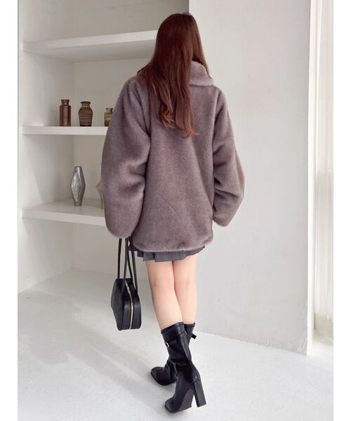 セール】ビットミドルミンクライクファーコート（その他アウター