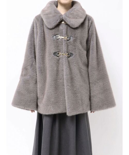セール】ビットミドルミンクライクファーコート（その他アウター