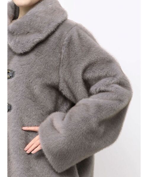 ビットミドルミンクライクファーコート（その他アウター）｜dazzlin