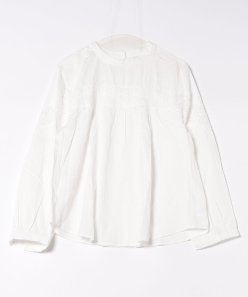 Lace Ladies(レースレディース)の「フォークロア レース 長袖 ギャザー プルオーバー(シャツ/ブラウス・レディース・ブラック/ホワイト・FREE)」の7枚目の写真