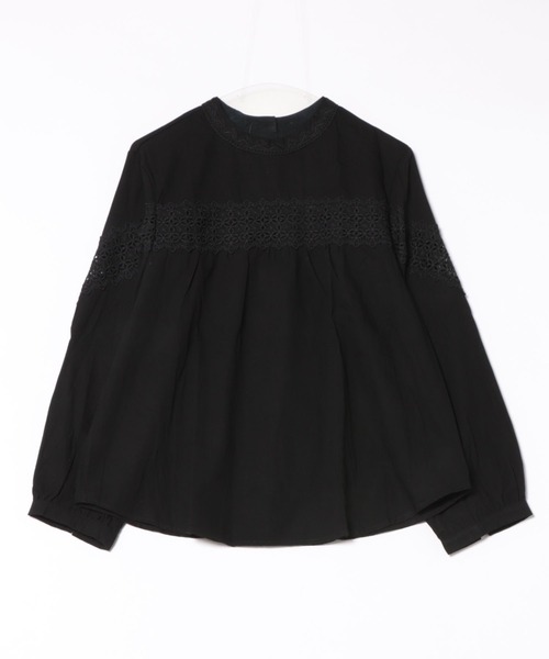 Lace Ladies(レースレディース)の「フォークロア レース 長袖 ギャザー プルオーバー(シャツ/ブラウス・レディース・ブラック/ホワイト・FREE)」の8枚目の写真