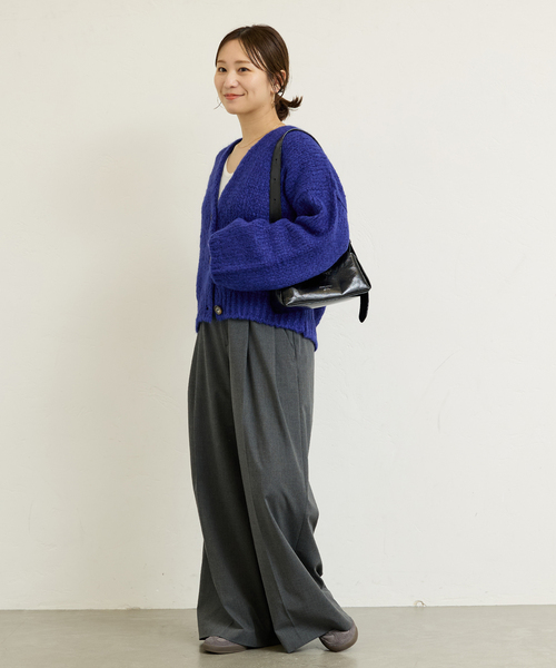 TRICOTS JEAN MARC（トリコットジーンマルク）の「《追加2》【TRICOTS JEAN MARC/トリコットジーンマルク】ボタンツキカーデ（カーディガン/ボレロ・レディース・アイボリー/ブラウン/ブルー/グリーン・FREE）」の11枚目の写真