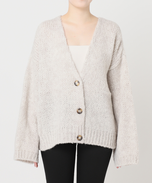 TRICOTS JEAN MARC（トリコットジーンマルク）の「《追加2》【TRICOTS JEAN MARC/トリコットジーンマルク】ボタンツキカーデ（カーディガン/ボレロ・レディース・アイボリー/ブラウン/ブルー/グリーン・FREE）」の15枚目の写真