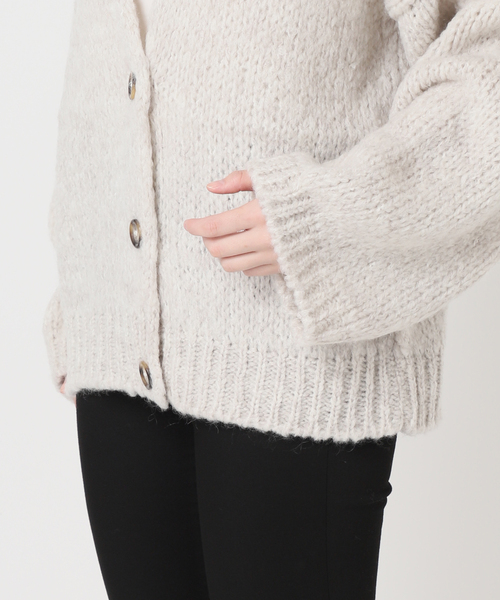 TRICOTS JEAN MARC（トリコットジーンマルク）の「《追加2》【TRICOTS JEAN MARC/トリコットジーンマルク】ボタンツキカーデ（カーディガン/ボレロ・レディース・アイボリー/ブラウン/ブルー/グリーン・FREE）」の20枚目の写真