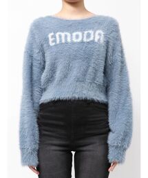 SHAGGY LOGO KNIT