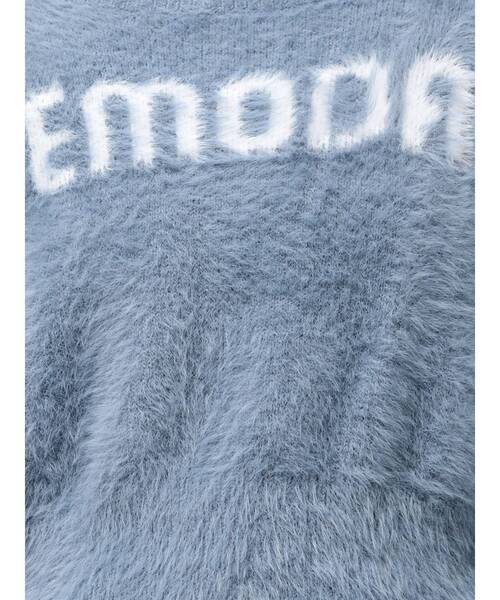 EMODA（エモダ）の「SHAGGY LOGO KNIT（ニット/セーター・レディース・アイボリー/ブルー・FREE）」の12枚目の写真