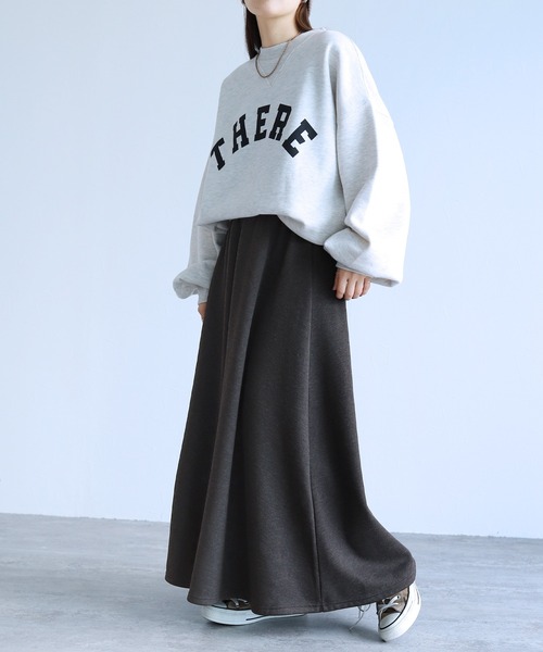 reca（レカ）の「裏シャギーフレアースカート（スカート・レディース・ブラック/チャコールグレー/ライトカーキ・FREE）」の6枚目の写真