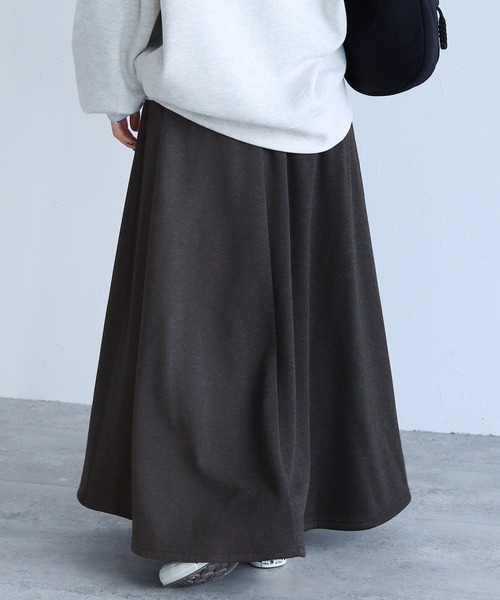 reca（レカ）の「裏シャギーフレアースカート（スカート・レディース・ブラック/チャコールグレー/ライトカーキ・FREE）」の5枚目の写真