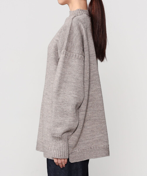 Le Tricoteur（ルトリコチュール）の「Le Tricoteur | 〈別注〉トラディショナル ウールガンジーセーター UNISEX（ニット/セーター・レディース・ネイビー/グレー系その他/ブルー系その他5/Nat/グレー/ピンク系その他/オートミール/グリーン系その他・48/50/52）」の20枚目の写真