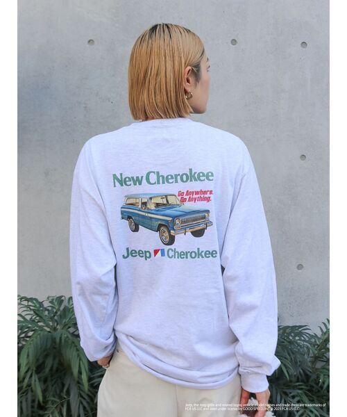 Ungrid（アングリッド）の「JeepロゴロングスリーブTee（Tシャツ/カットソー・レディース・ブラウン/ライトグレー/オフホワイト・FREE）」の22枚目の写真