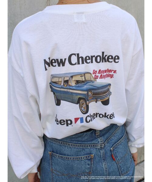 Ungrid（アングリッド）の「JeepロゴロングスリーブTee（Tシャツ/カットソー・レディース・ブラウン/ライトグレー/オフホワイト・FREE）」の9枚目の写真