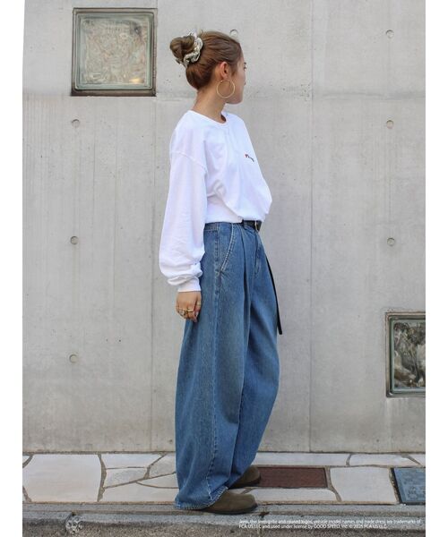 Ungrid（アングリッド）の「JeepロゴロングスリーブTee（Tシャツ/カットソー・レディース・ブラウン/ライトグレー/オフホワイト・FREE）」の13枚目の写真