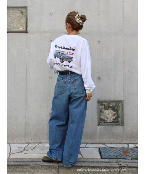 Ungrid（アングリッド）の「JeepロゴロングスリーブTee（Tシャツ/カットソー・レディース・ブラウン/ライトグレー/オフホワイト・FREE）」の14枚目の写真