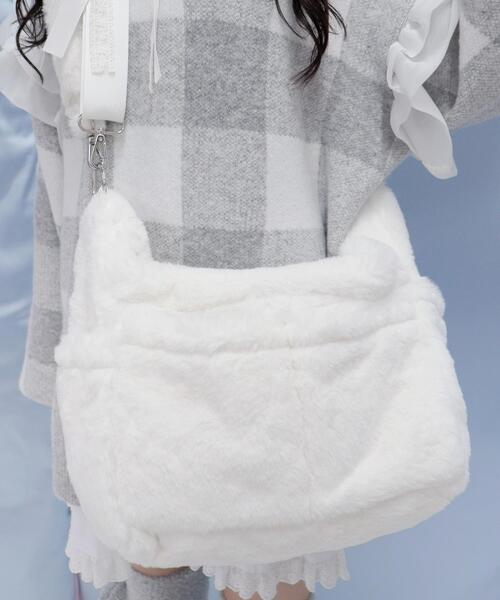 Whinny(ホワイニー)の「Whinny/《2WAY仕様♪》すやすや脱ニートバッグ♪(ショルダーバッグ・レディース・ホワイト/ブラック/サックスブルー・FREE)」の6枚目の写真