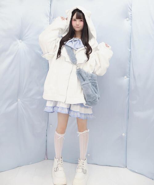 Whinny(ホワイニー)の「Whinny/《2WAY仕様♪》すやすや脱ニートバッグ♪(ショルダーバッグ・レディース・ホワイト/ブラック/サックスブルー・FREE)」の9枚目の写真