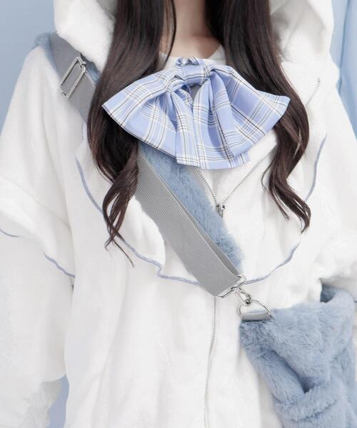 Whinny(ホワイニー)の「Whinny/《2WAY仕様♪》すやすや脱ニートバッグ♪(ショルダーバッグ・レディース・ホワイト/ブラック/サックスブルー・FREE)」の12枚目の写真