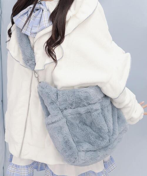 Whinny(ホワイニー)の「Whinny/《2WAY仕様♪》すやすや脱ニートバッグ♪(ショルダーバッグ・レディース・ホワイト/ブラック/サックスブルー・FREE)」の10枚目の写真