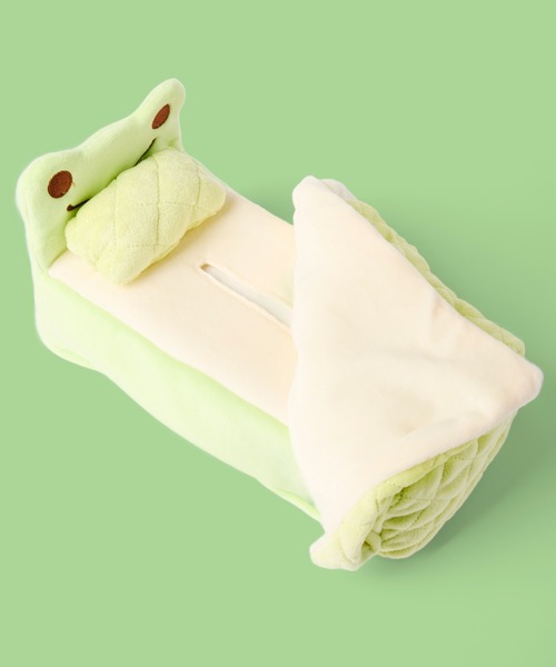 かえるのピクルス / pickles the frog 】ぬいぐるみ雑貨 ティッシュ