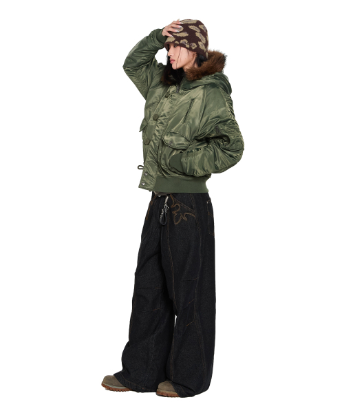 AAKAM(アーカム)の「Camouflage Fuzzy Beanie (Brown)(ニットキャップ/ビーニー・レディース・その他・FREE)」の3枚目の写真