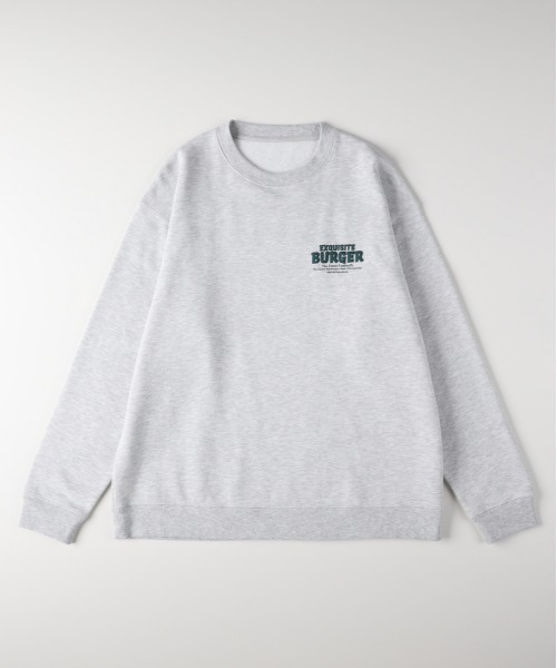 Right-on(ライトオン)の「バックフードプリント クルーネックトレーナー (インパクトプリント / レギュラーフィット / TC裏起毛 / ストリートスタイル)(スウェット・メンズ・ブラック/ネイビー/ライトグレー・M/L/XL)」の9枚目の写真