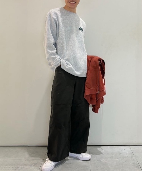 Right-on(ライトオン)の「バックフードプリント クルーネックトレーナー (インパクトプリント / レギュラーフィット / TC裏起毛 / ストリートスタイル)(スウェット・メンズ・ブラック/ネイビー/ライトグレー・M/L/XL)」の7枚目の写真