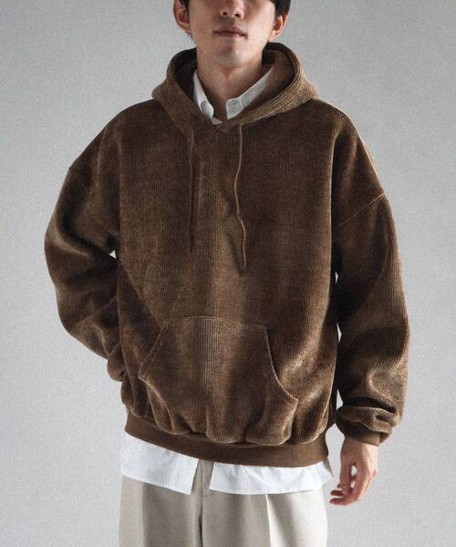 CRAFT STANDARD BOUTIQUE(クラフトスタンダードブティック)の「裏フリースモールパーカー(パーカー・メンズ・ライトグレー/ブラウン/ブラック・M/L/XL)」の3枚目の写真