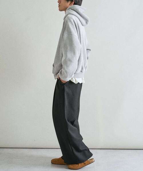 CRAFT STANDARD BOUTIQUE(クラフトスタンダードブティック)の「裏フリースモールパーカー(パーカー・メンズ・ライトグレー/ブラウン/ブラック・M/L/XL)」の19枚目の写真