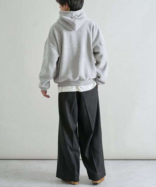 CRAFT STANDARD BOUTIQUE(クラフトスタンダードブティック)の「裏フリースモールパーカー(パーカー・メンズ・ライトグレー/ブラウン/ブラック・M/L/XL)」の18枚目の写真