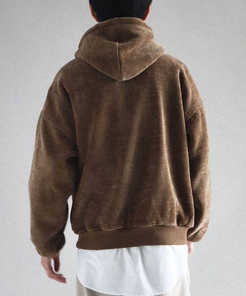 CRAFT STANDARD BOUTIQUE(クラフトスタンダードブティック)の「裏フリースモールパーカー(パーカー・メンズ・ライトグレー/ブラウン/ブラック・M/L/XL)」の15枚目の写真