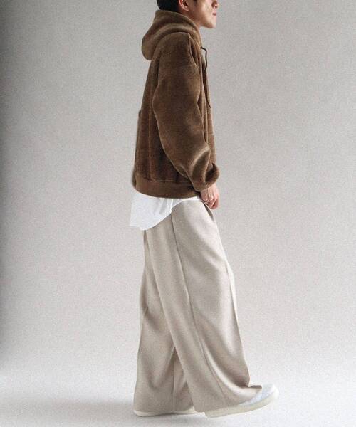 CRAFT STANDARD BOUTIQUE(クラフトスタンダードブティック)の「裏フリースモールパーカー(パーカー・メンズ・ライトグレー/ブラウン/ブラック・M/L/XL)」の13枚目の写真