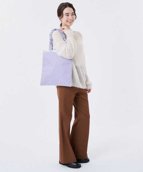 LeSportsac(レスポートサック)の「GH EMERALD TOTE ビジューソフトラベンダー(トートバッグ・レディース・パープル・FREE)」の3枚目の写真
