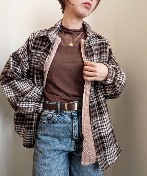 styiro（スタイロ）の「レイヤードトップス シースルーハイネックカットソー（Tシャツ/カットソー・レディース・ホワイト/ブラウン/ブラック・XS/S/M）」の12枚目の写真