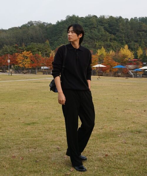 DRAW FIT（ドローフィット）の「ウールPBTハーフカラーニット[ブラック]（ポロシャツ・メンズ・その他・X-LARGE/LARGE/MEDIUM）」の7枚目の写真