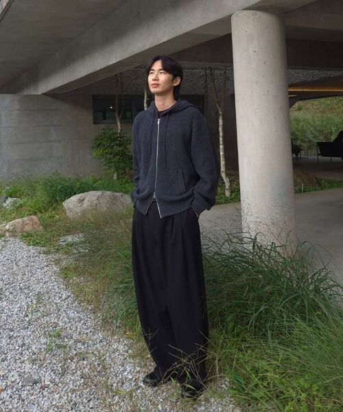 DRAW FIT（ドローフィット）の「ウールPBTハーフカラーニット[ブラック]（ポロシャツ・メンズ・その他・X-LARGE/LARGE/MEDIUM）」の8枚目の写真