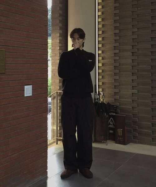 DRAW FIT（ドローフィット）の「ウールPBTハーフカラーニット[ブラック]（ポロシャツ・メンズ・その他・X-LARGE/LARGE/MEDIUM）」の9枚目の写真