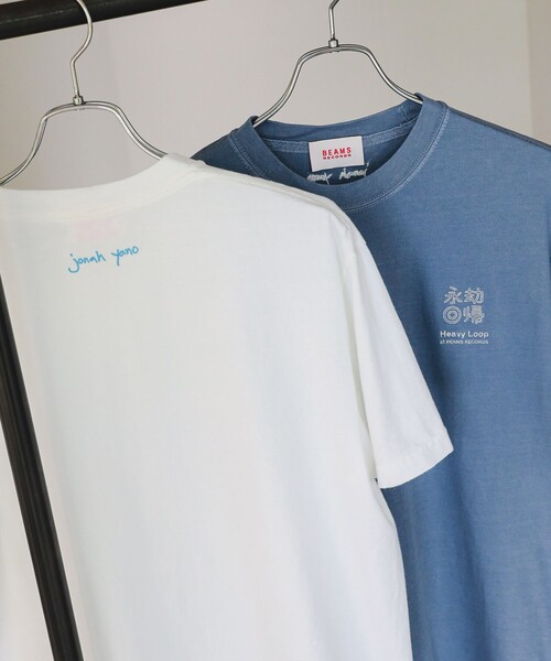 BEAMS RECORDS(ビームスレコーズ)の「【COLLABORATION】Jonah Yano × BEAMS RECORDS Tシャツ(Tシャツ/カットソー・メンズ・ホワイト/ブルー・SMALL/MEDIUM/LARGE/X-LARGE)」の3枚目の写真