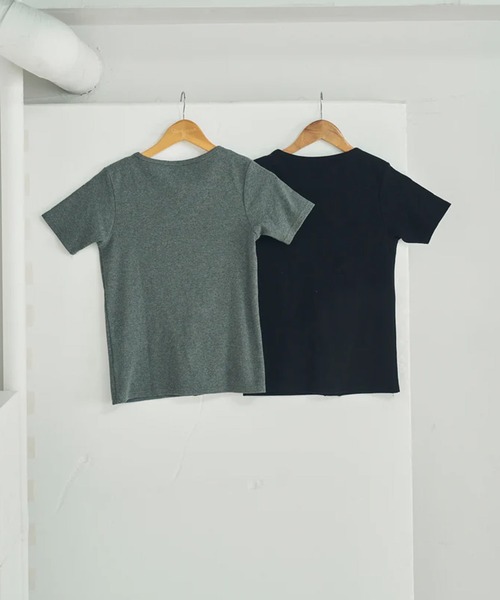 merrylatte(メリーラテ)の「asymmetry snap rib knit(ニット/セーター・レディース・ブラック・FREE)」の10枚目の写真