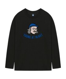 ヤングアットハート ブラック 長袖Tシャツ