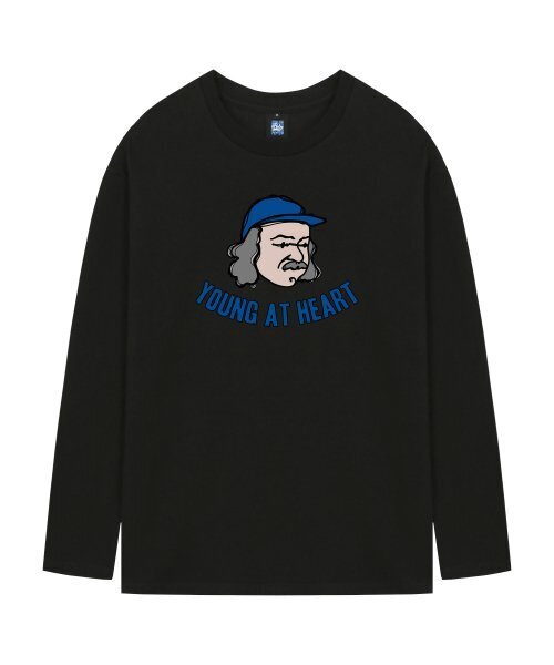 RADINEO(ラディネオ)の「ヤングアットハート ブラック 長袖Tシャツ(Tシャツ/カットソー・メンズ・その他・MEDIUM/LARGE)」の1枚目の写真