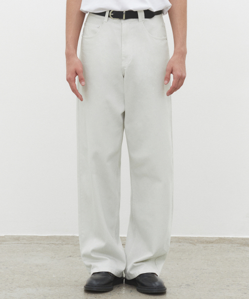 DECET（デケト）の「Mid Rise Wide Jeans DCPT027LightGray（デニムパンツ・レディース・その他・26/30/28）」の2枚目の写真