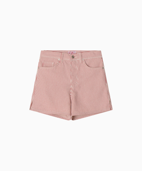 MENASOO（ミナス）の「Stripe Denim Short Pants_Red（その他パンツ・レディース・レッド・2/1）」の14枚目の写真