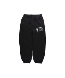 THEWARLD（ザワールド）の「FOOT PRINT LOGO SWEAT PANTS BLACK（スウェットパンツ）」