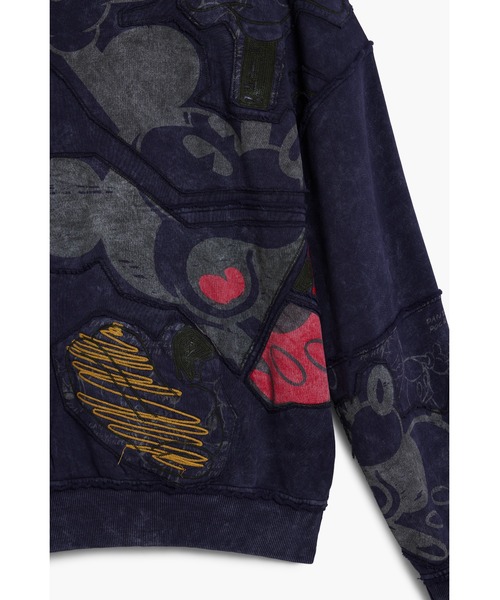 Desigual(デシグアル)の「ミッキーマウスタイダイ柄スウェット(スウェット・メンズ・ブルー・S/M/XL/L)」の4枚目の写真