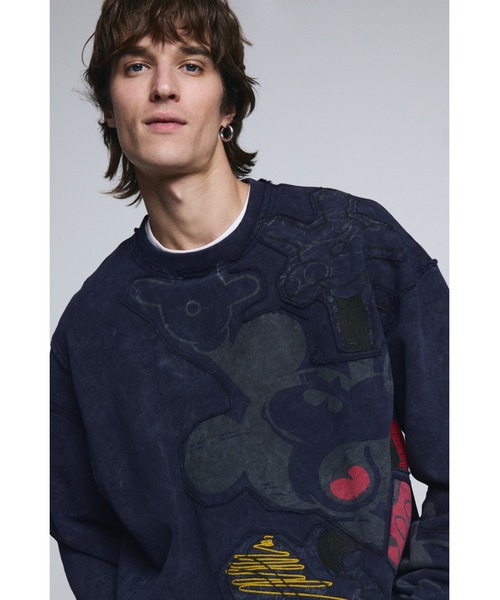 Desigual(デシグアル)の「ミッキーマウスタイダイ柄スウェット(スウェット・メンズ・ブルー・S/M/XL/L)」の7枚目の写真