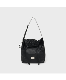 LEATHER CITY CROSS BAG [BLACK]