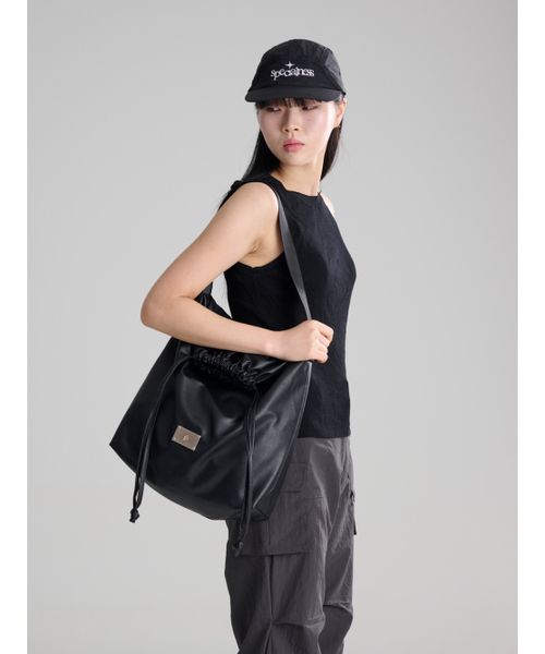 Salad bowls（サラダボール）の「LEATHER CITY CROSS BAG [BLACK]（メッセンジャーバッグ・レディース・ブラック・FREE）」の7枚目の写真