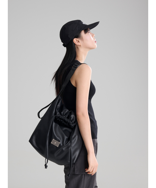 Salad bowls（サラダボール）の「LEATHER CITY CROSS BAG [BLACK]（メッセンジャーバッグ・レディース・ブラック・FREE）」の9枚目の写真