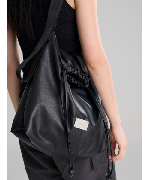 Salad bowls（サラダボール）の「LEATHER CITY CROSS BAG [BLACK]（メッセンジャーバッグ・レディース・ブラック・FREE）」の10枚目の写真