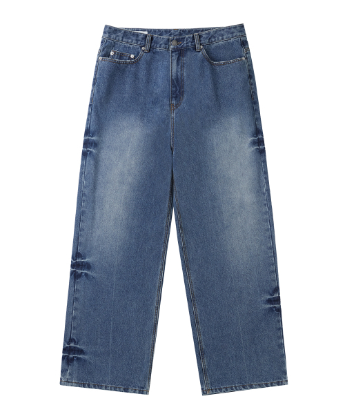 OURDAYZ（アワーデイズ）の「クリンクルドミンゴワイドデニムパンツ[MID BLUE]（デニムパンツ・レディース・その他・LARGE）」の12枚目の写真